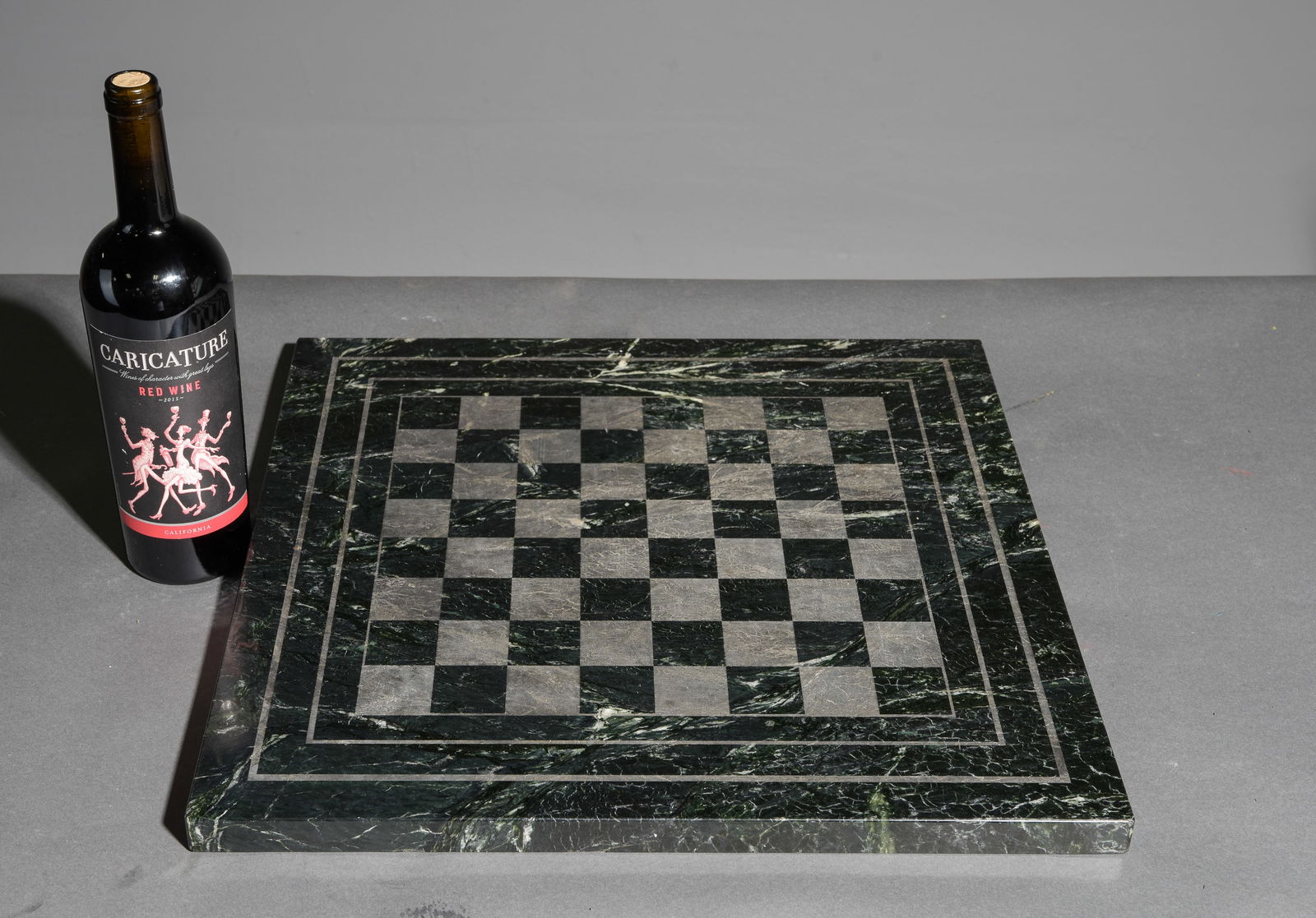Heavy Green Marble & Slate Chess Board (1 of 3)