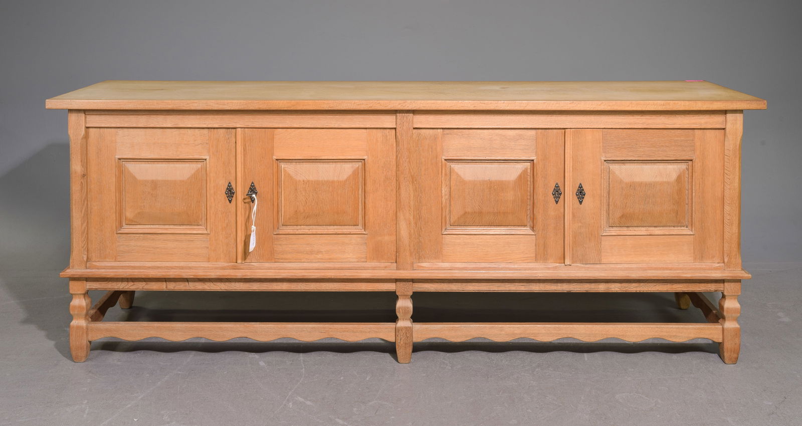 Danish Oak Long Four Door Sideboard (1 of 5)
