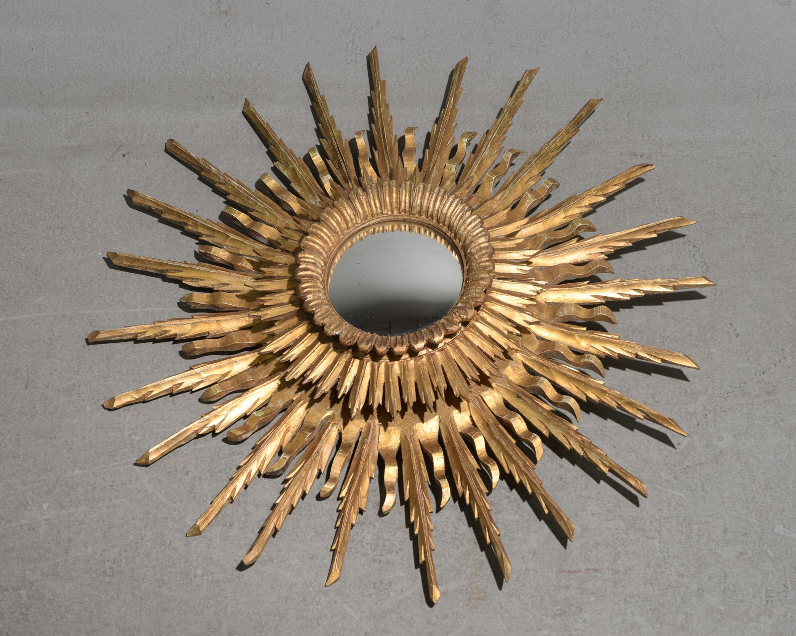 Italian Florentine Large Gold Multi Burst Mirror (1 of 4)