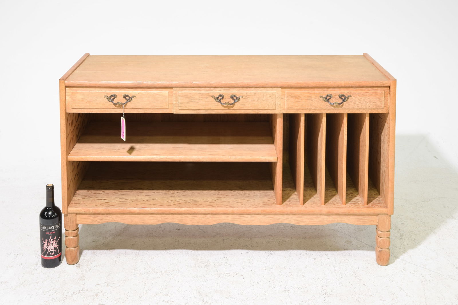 Danish Oak Record Cabinet (1 of 5)