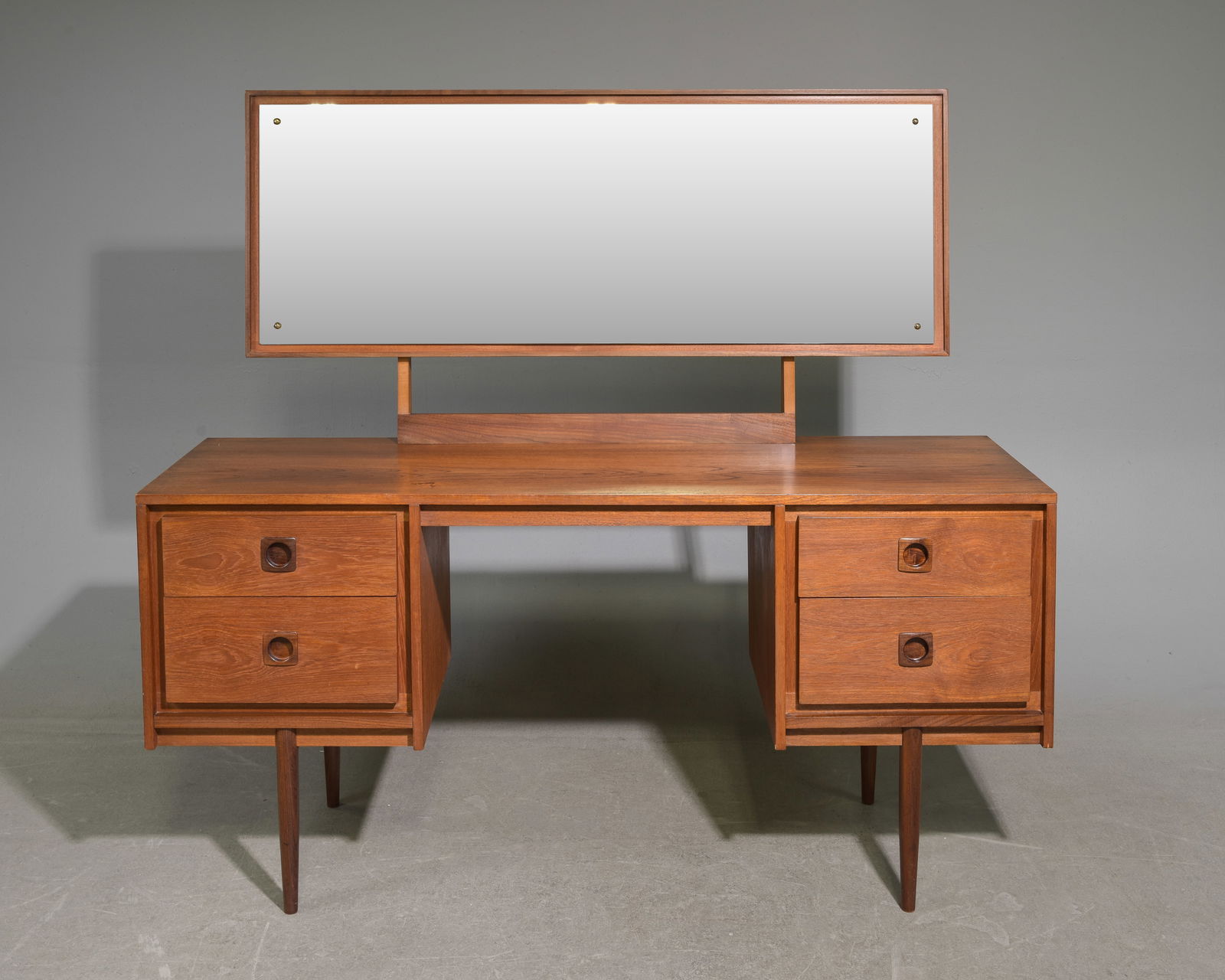 Mid Century Modern Dresser with Mirror / Desk (1 of 4)