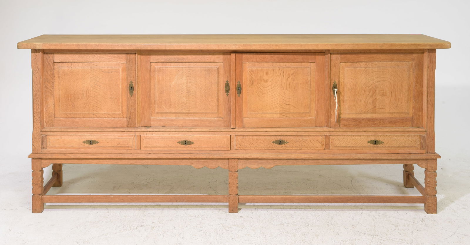 Danish Oak Four Door Sideboard (1 of 3)