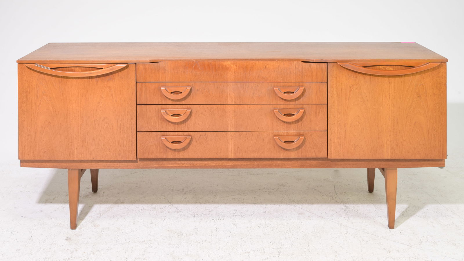 Mid Century Modern Sideboard - Beautility: Danish Modern Style Sideboard / Credenza by Beautility - 31 in tall x 72.5 x 19