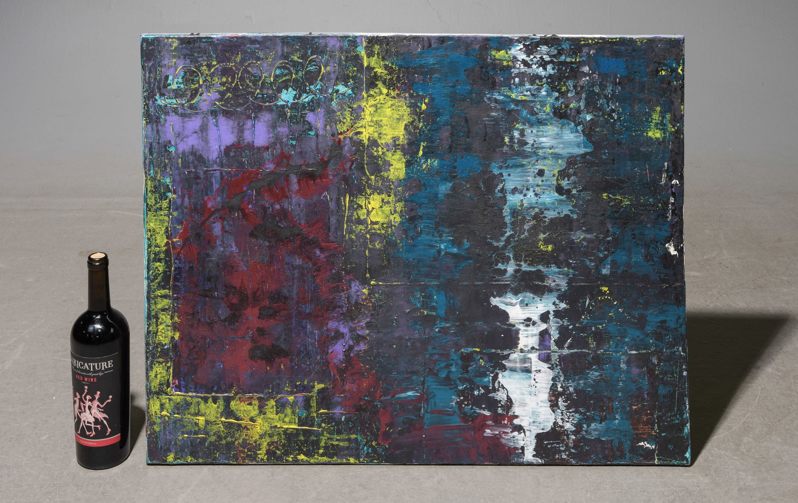 Unframed Abstract Oil on Canvas Art #1 (1 of 3)