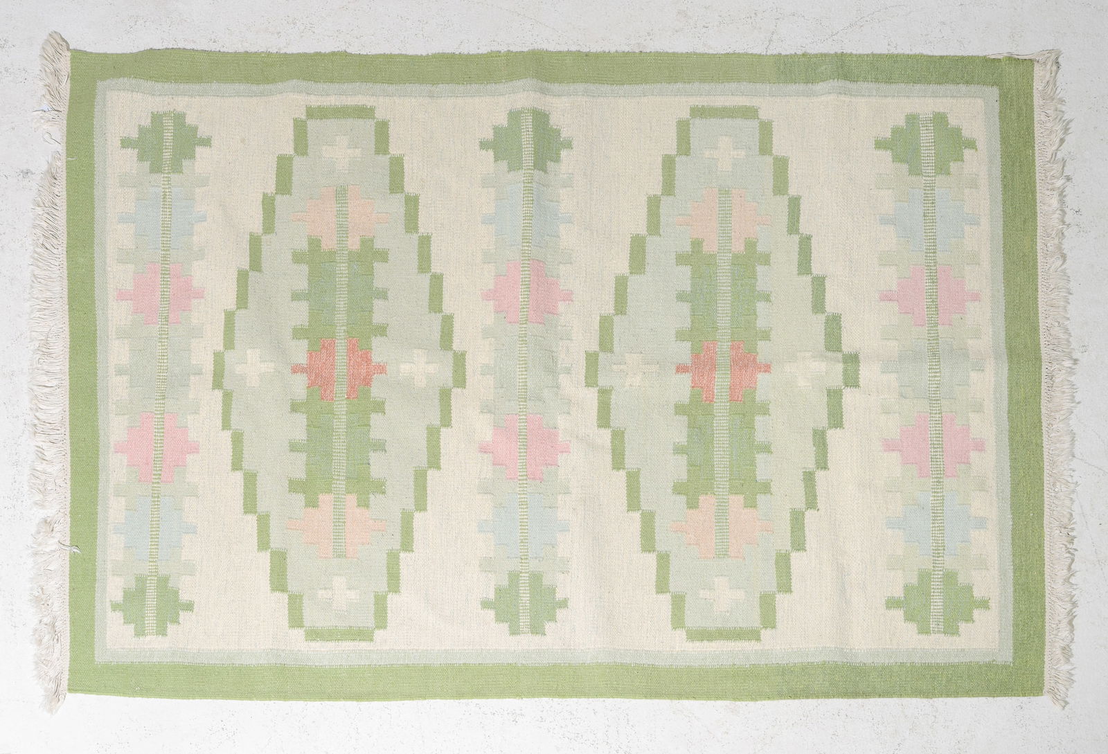 Swedish Rollakan Rug Flatweave Wool - 6'9 x 4'10 (1 of 3)