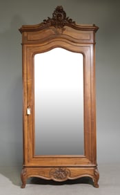 Louis XV Style Mirror Door Robe / Armoire