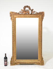 Louis XVI Style Gold Framed Mirror #1