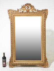 Louis XVI Style Gold Framed Mirror #2