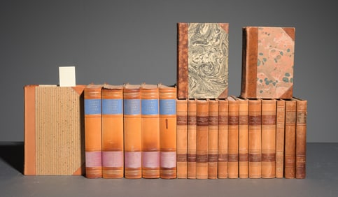 20 Assorted European Leather Bound Books #3