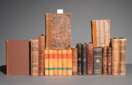 20 Assorted European Leather Bound Books #5