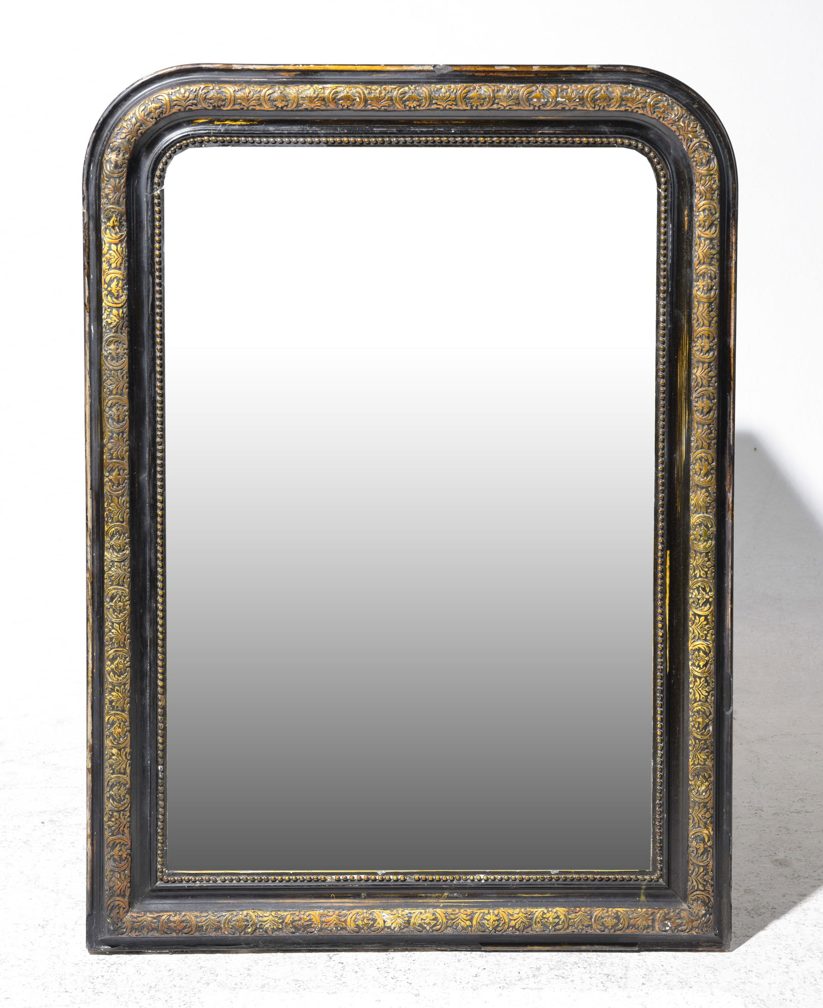 Louis Philippe Style Gold & Black Framed Mirror (1 of 4)