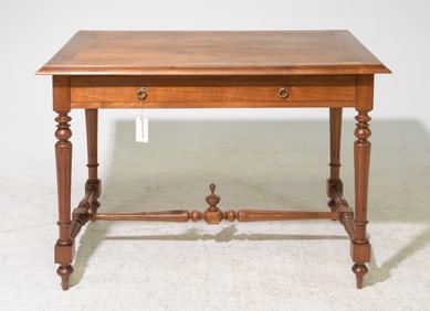 Louis XVI Style Cherry Single Drawer Writing Table