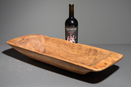 European Waxed Rectangular Dough Bowl #2
