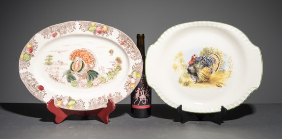 2 Small Turkey Platters - Harmony House