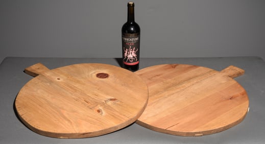 2 Round Bread / Charcuterie Boards