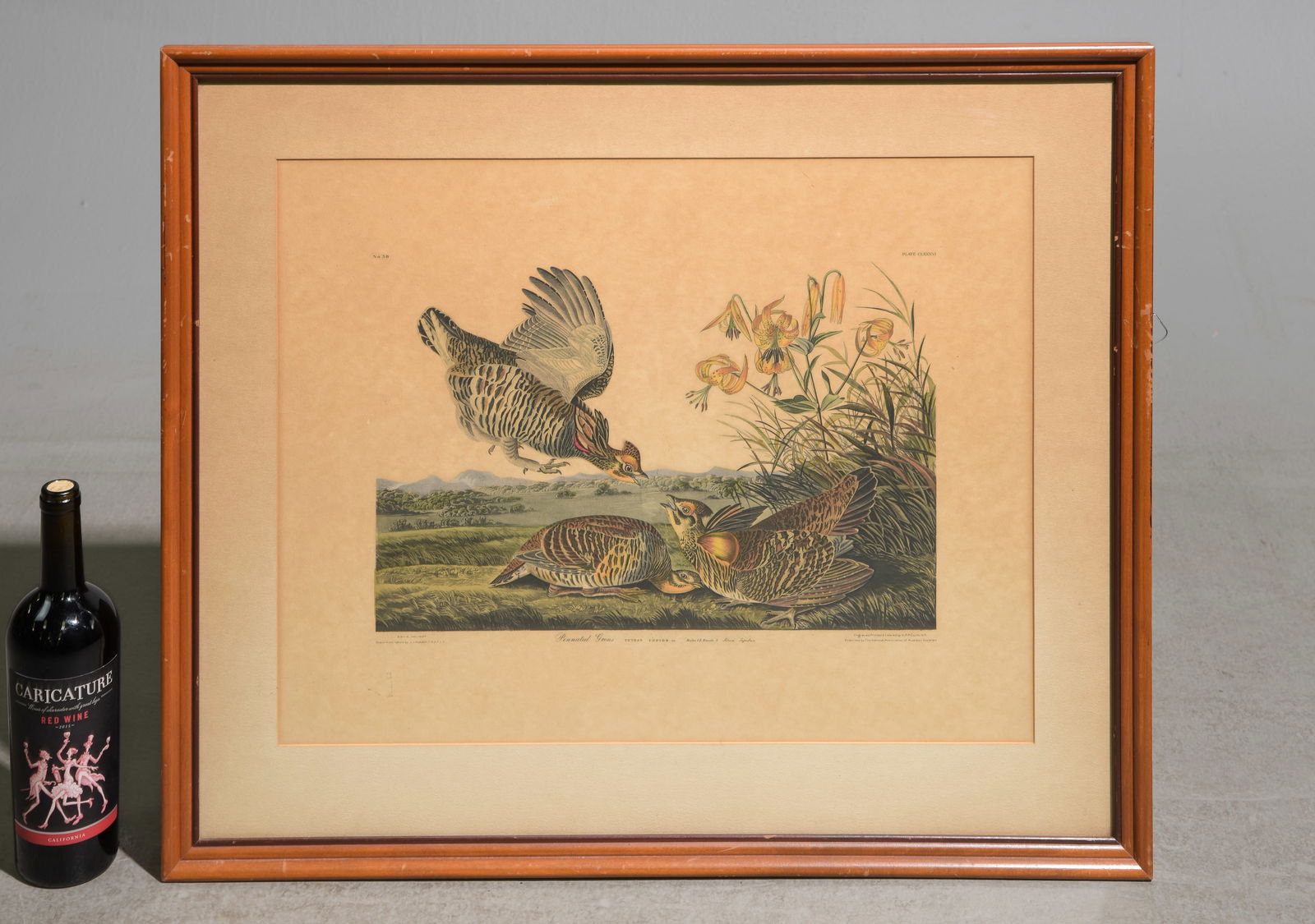 Framed Quail Engraving c.1937: Framed Quail Engraving c.1937 - 25 in tall x 28.75 x 1.25 - This was Engraved, Printed & Colored by A.P.P. Co., Inc. N.Y.