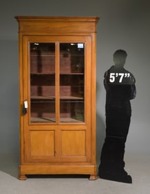 French Pine Single Door Bookcase / Cupboard