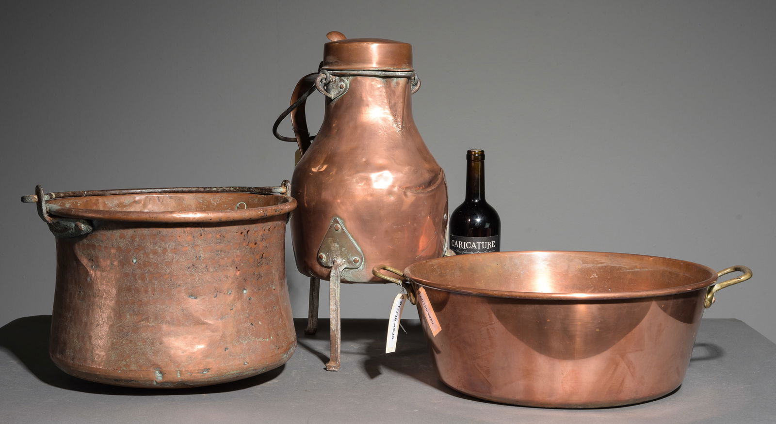 3pcs - French Copper Jam Pan, Pot, Etc. (1 of 7)