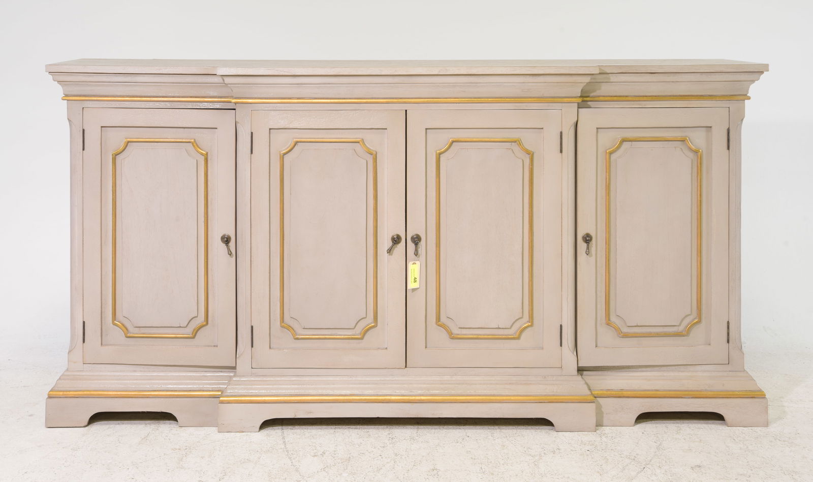 French Style Painted Four Door Sideboard (1 of 5)