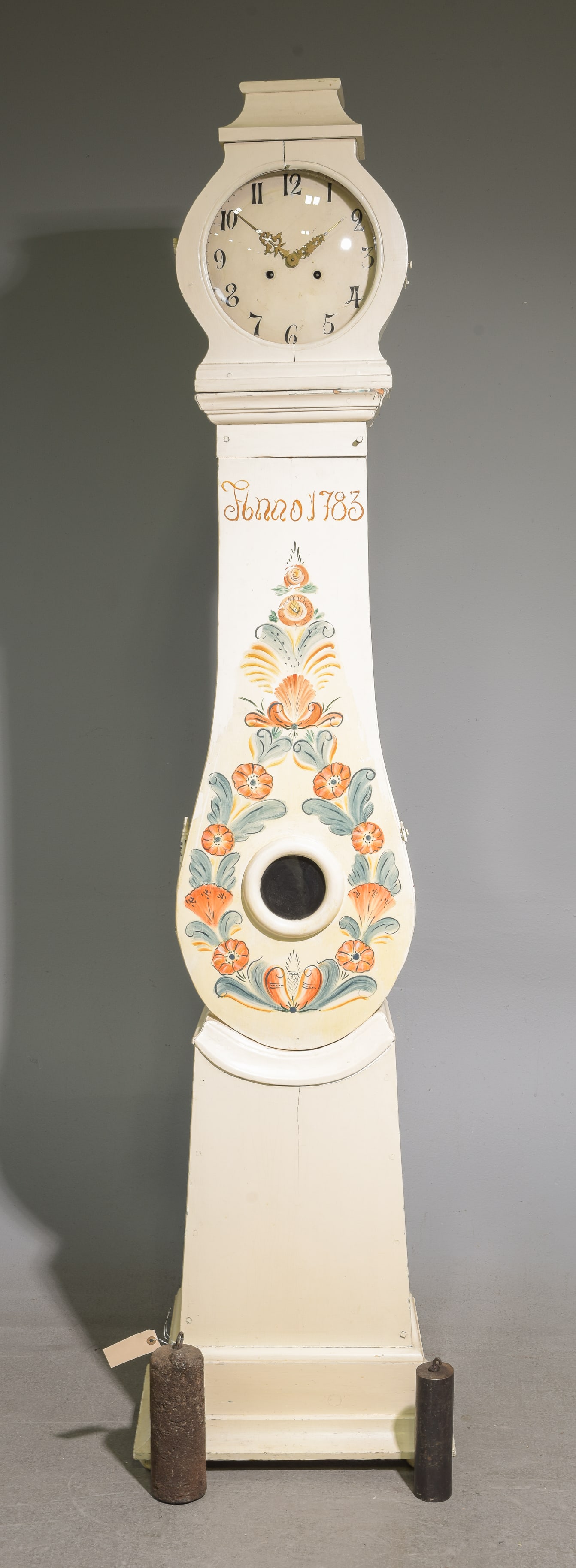 Swedish Painted Grandfather Clock (1 of 6)