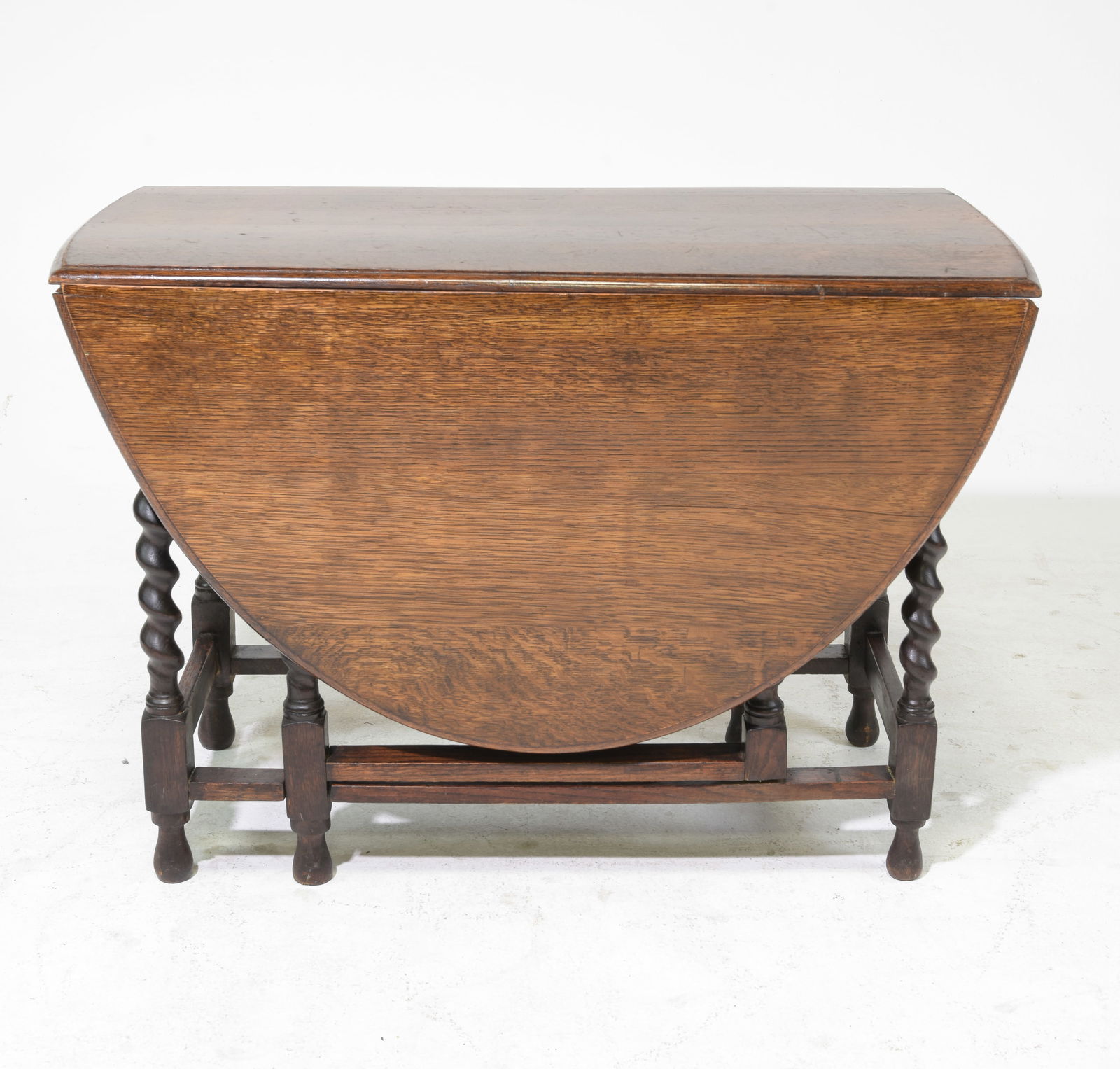 British Oak Barley Twist Drop Leaf Table #1 (1 of 5)