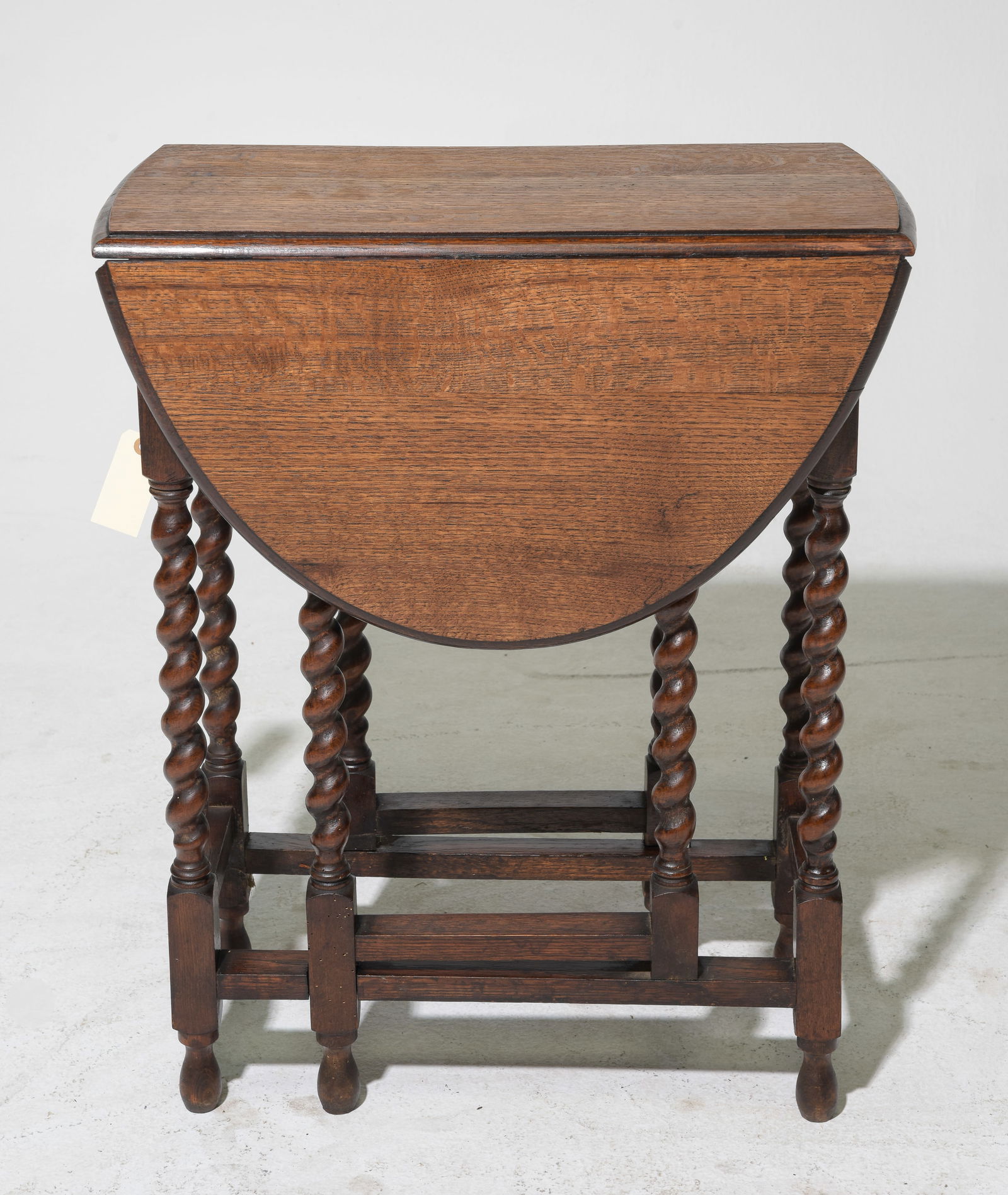 British Oak Barley Twist Drop Leaf Table #3 (1 of 2)