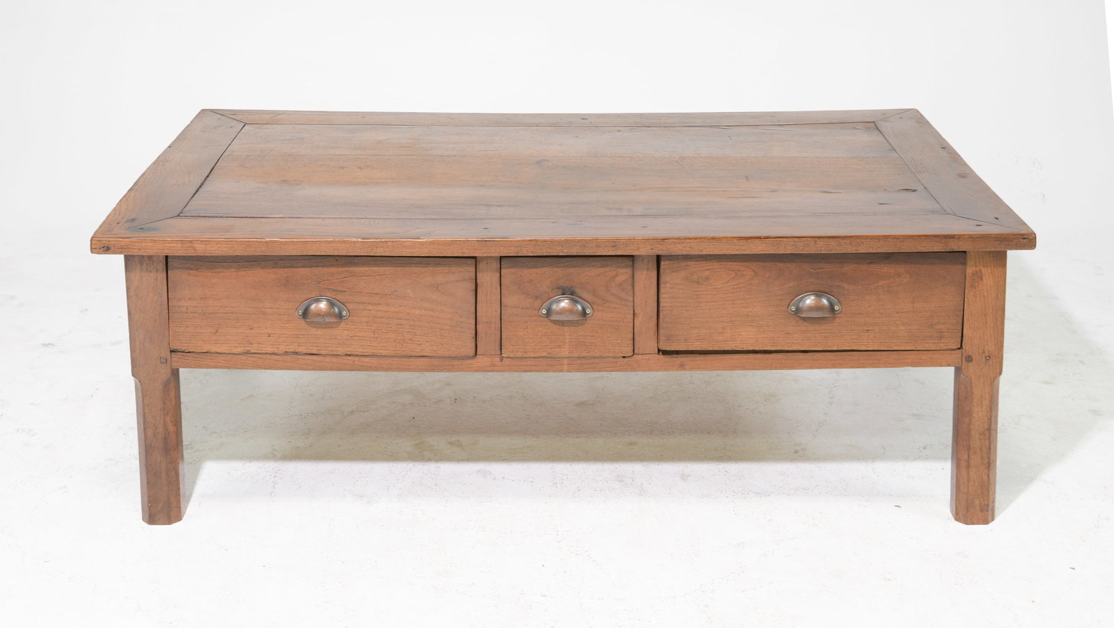 French Rustic Large Chestnut Coffee Table (1 of 5)
