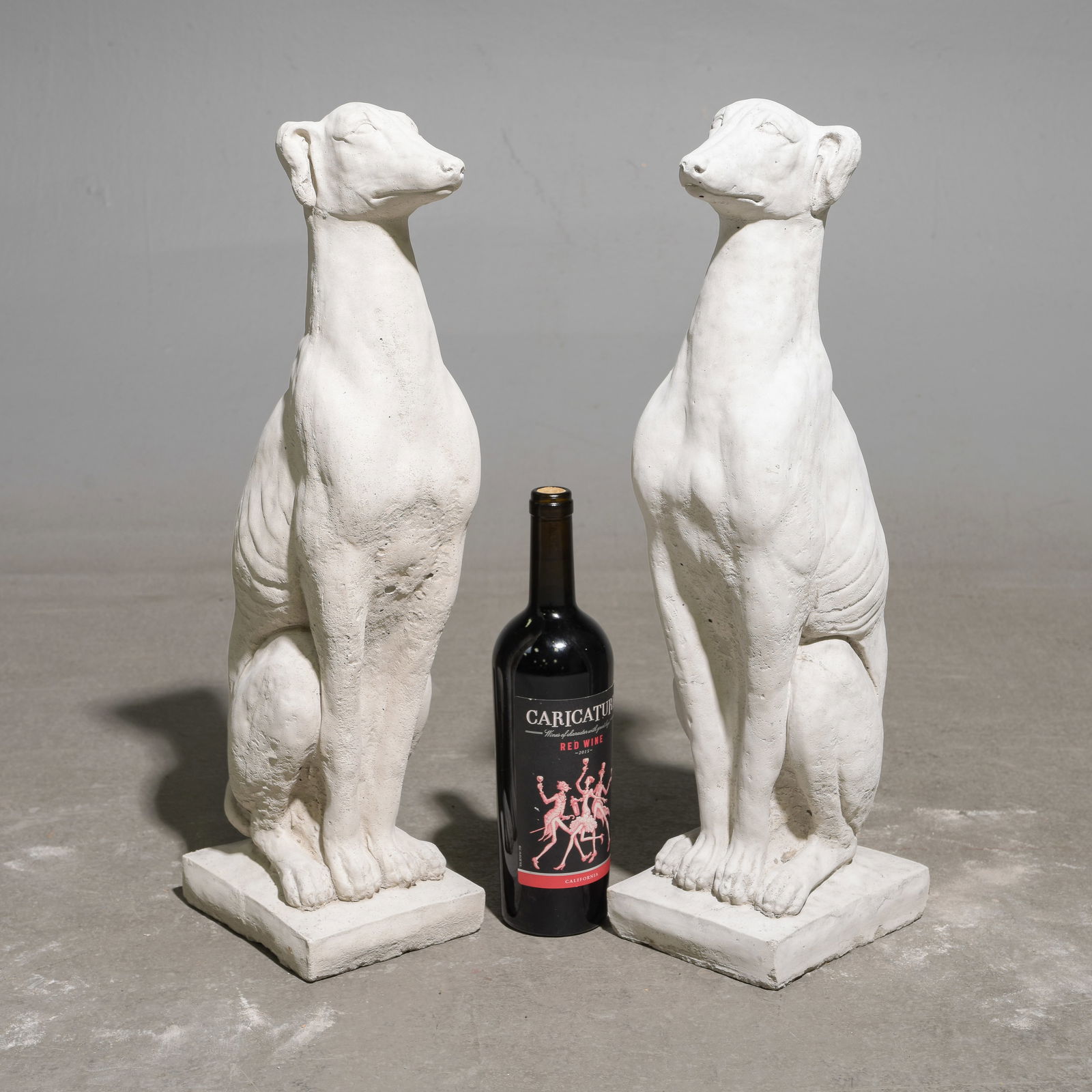 2 Cast Stone / Concrete Whippets (1 of 5)