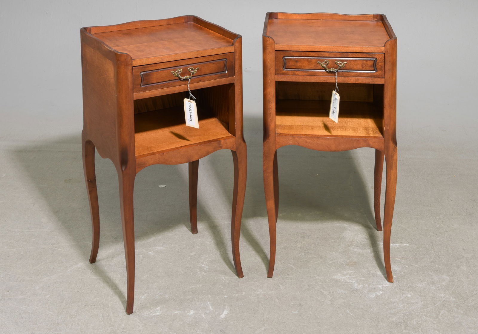 Louis XV Style Pair of Nightstands / Side Tables (1 of 4)