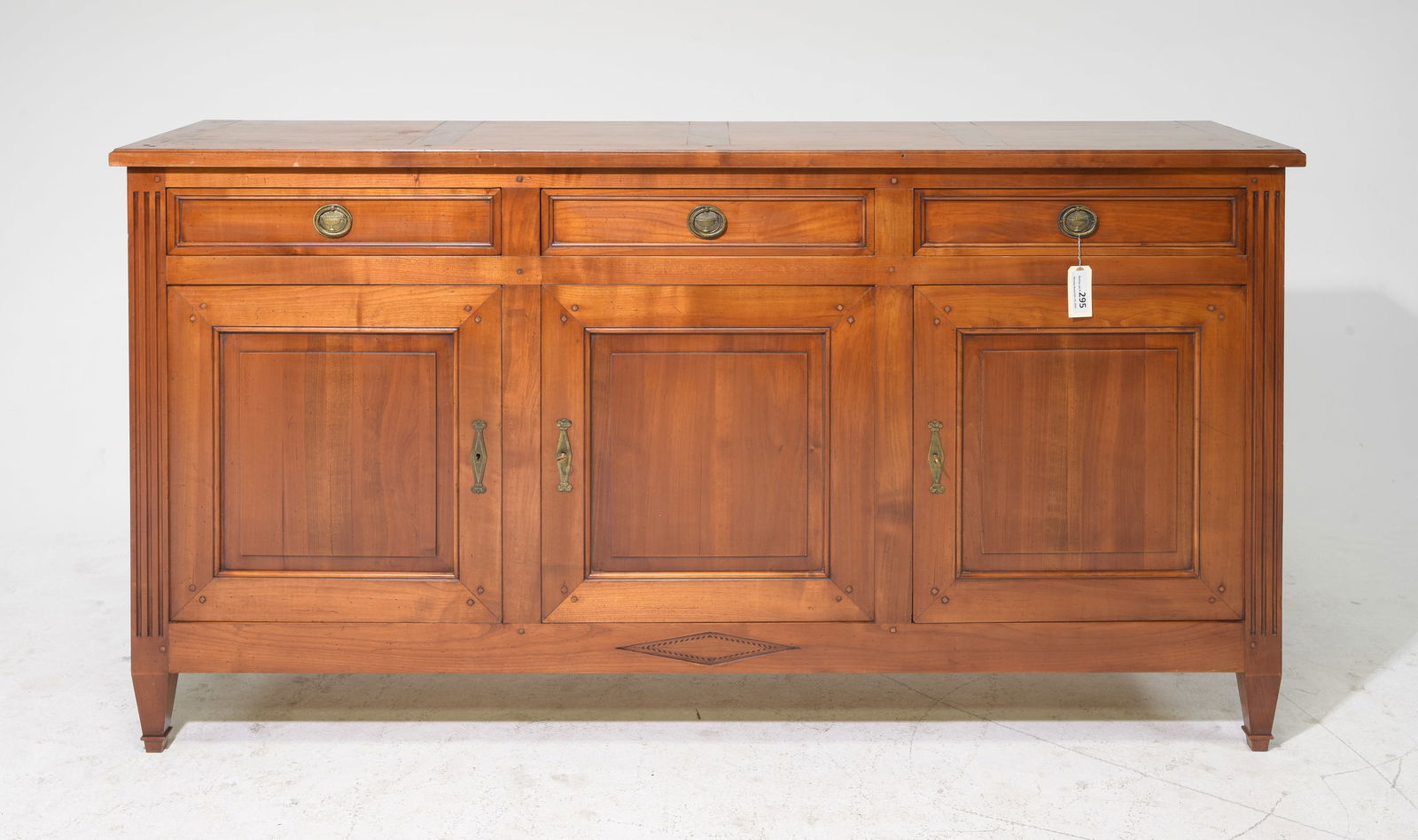 Louis XVI Style Cherry Sideboard / Enfilade (1 of 7)