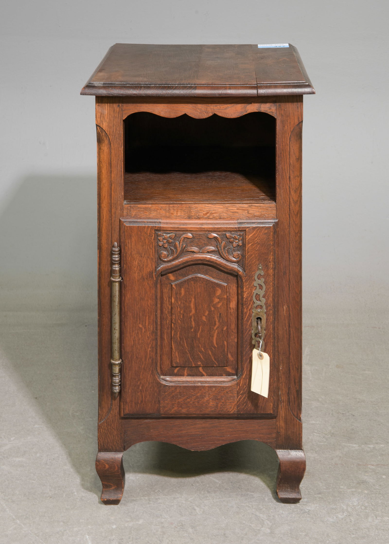 Louis XV Style Oak Occasional Cabinet: French Louis XV Style Oak Occasional Cabinet - 32.5 in tall x 17 x 19