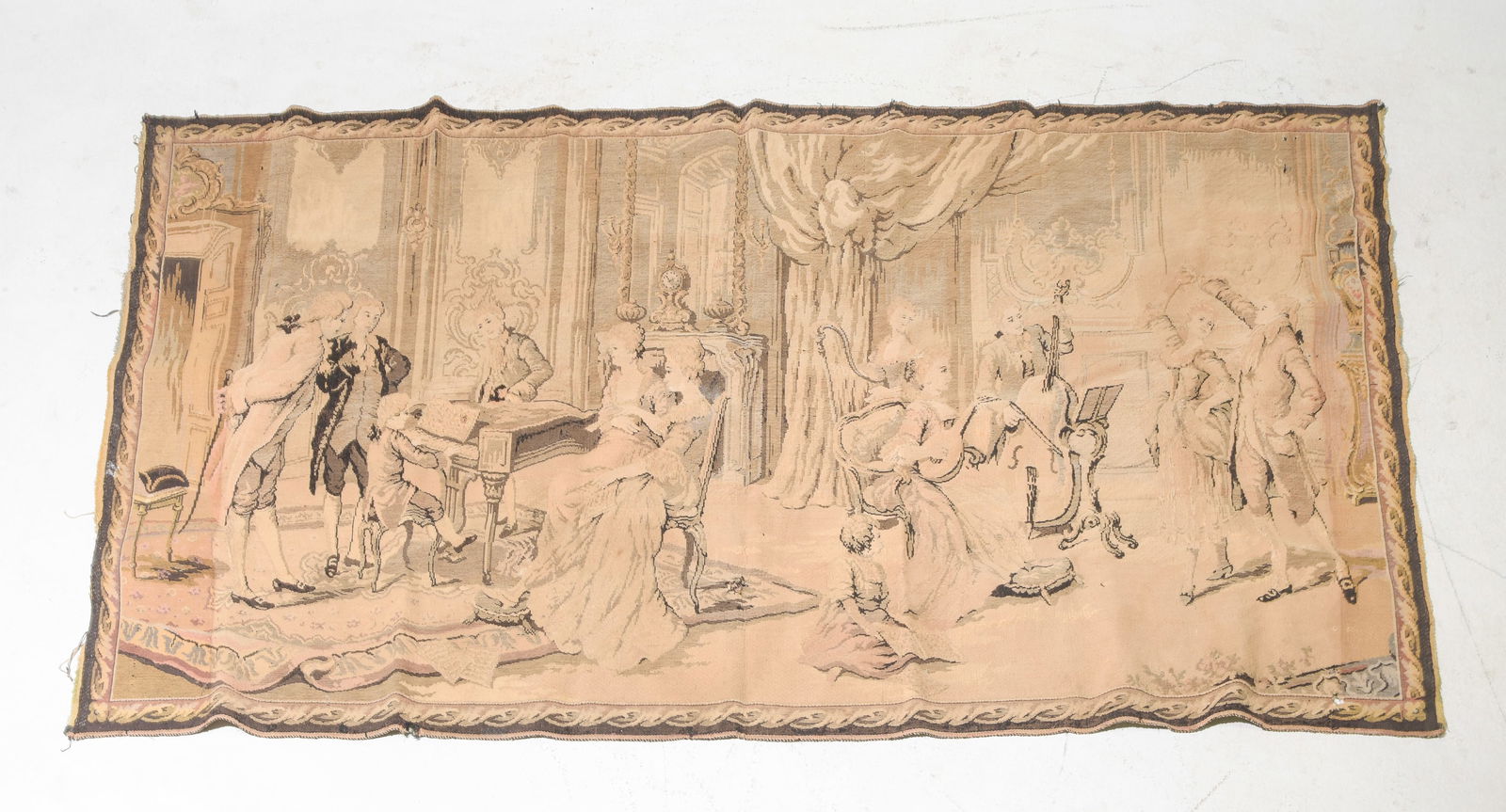 French Large Needlepoint Tapestry (1 of 6)