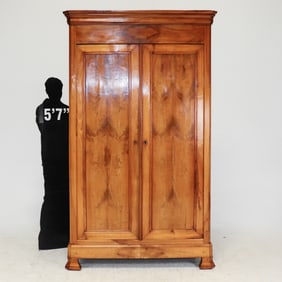 Louis Philippe Style Double Door Armoire