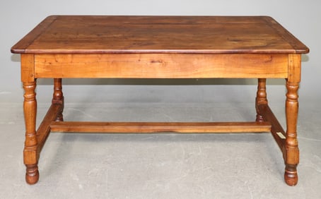 French Farmhouse 2 Drawer Turned Leg table