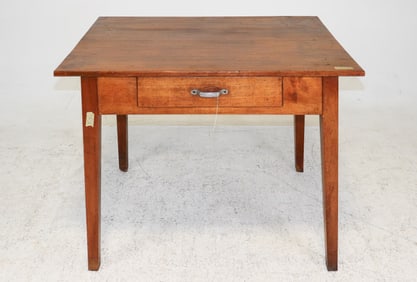 French Rustic Single Drawer Table