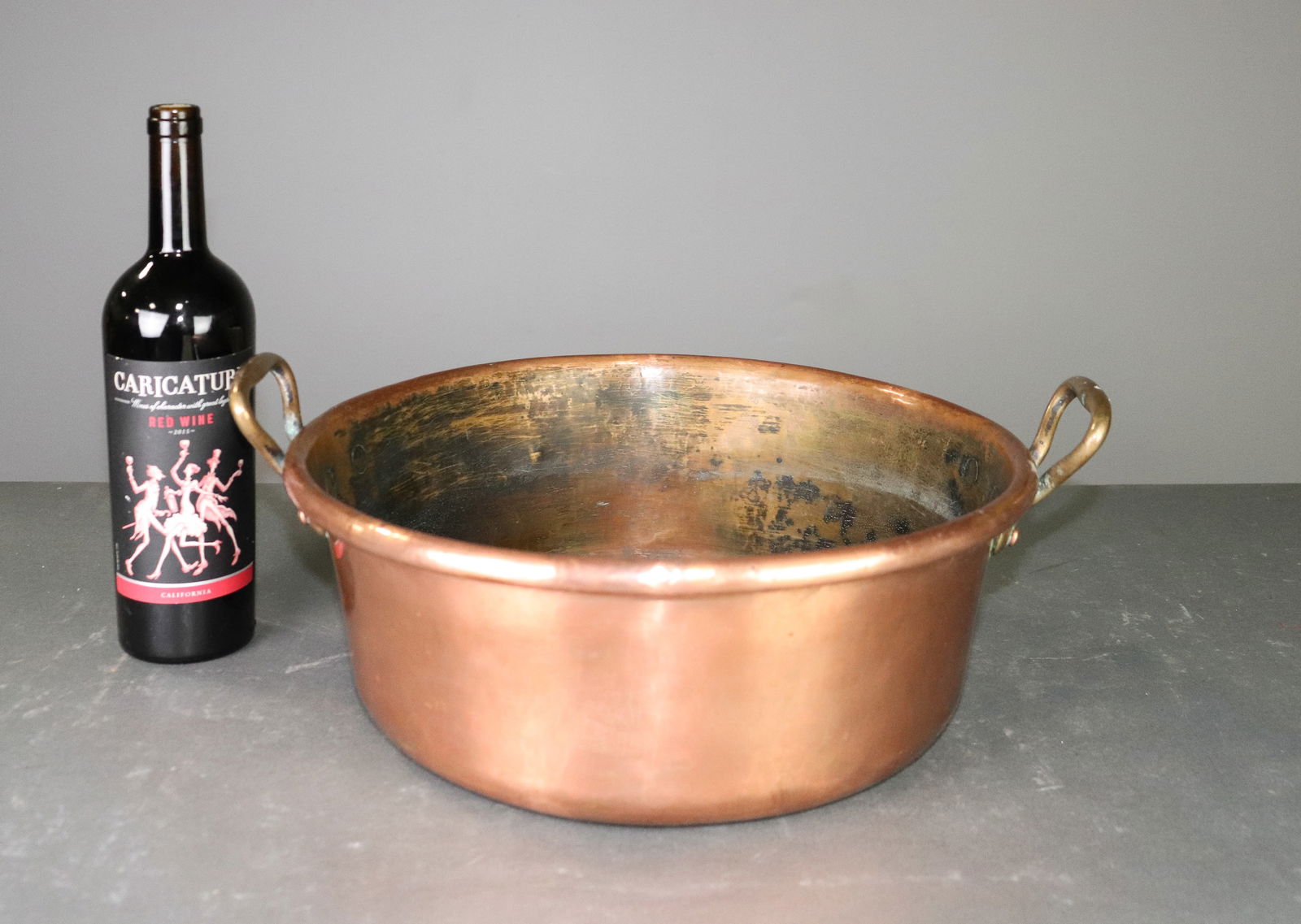 French Heavy Copper Jam Pan (1 of 4)