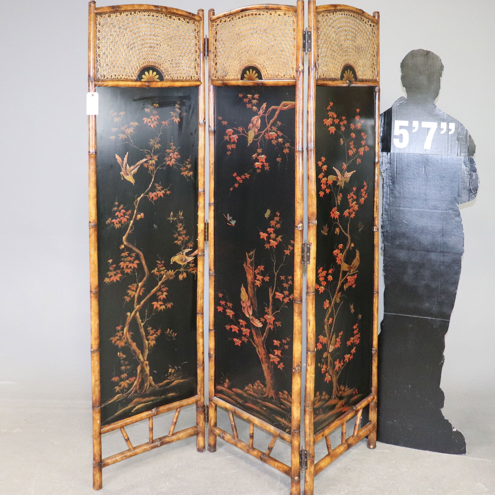 Bamboo 3 Panel Screen (1 of 7)