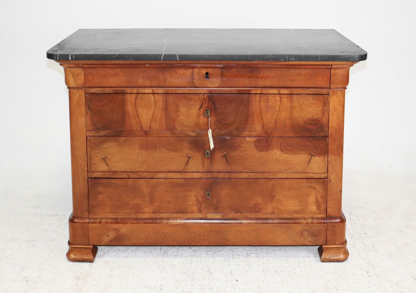 Louis Philippe Style 4 Drawer Marble top Chest (1 of 11)