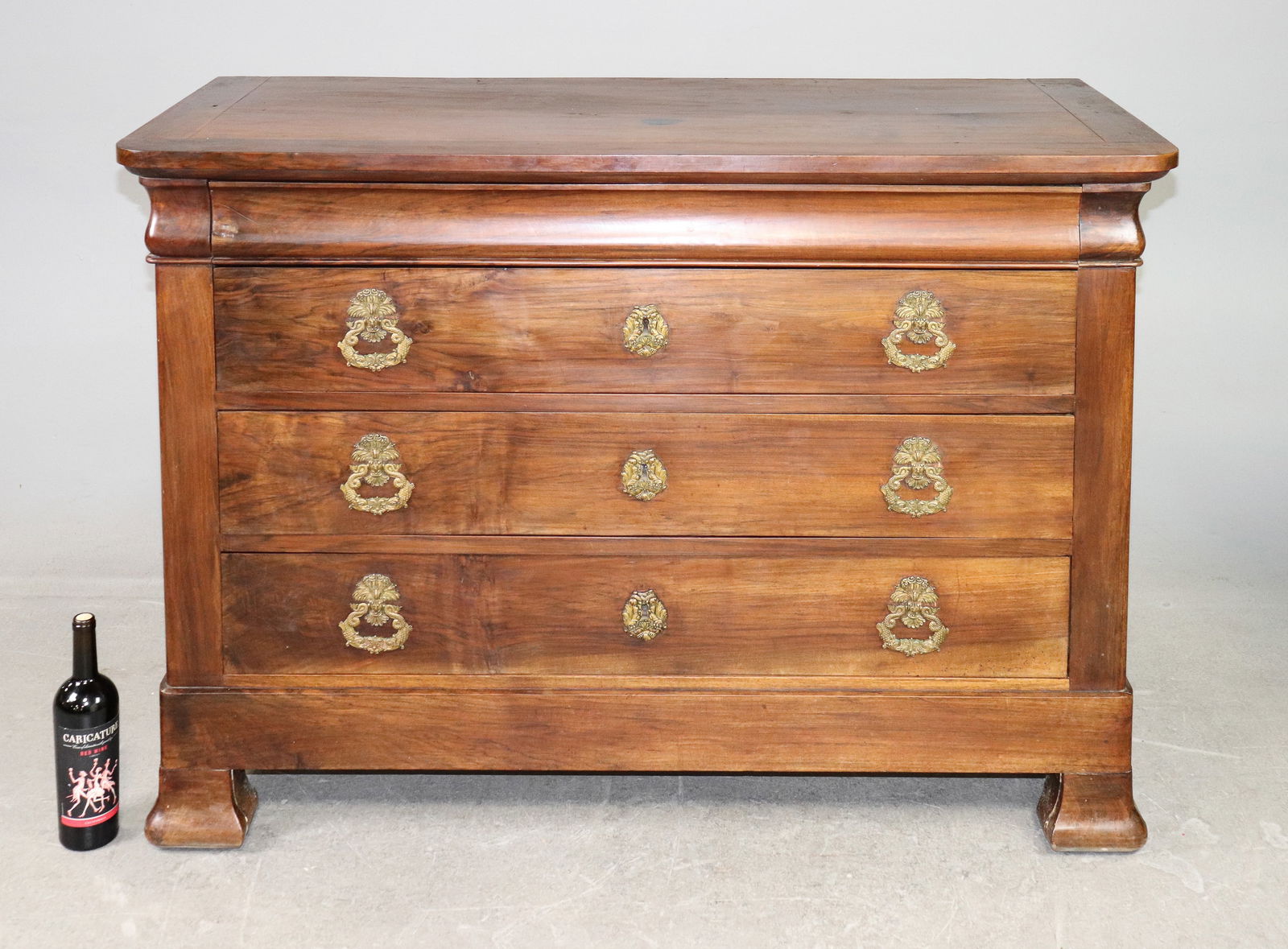 Louis Philippe Style Walnut 4 Drawer Chest (1 of 12)