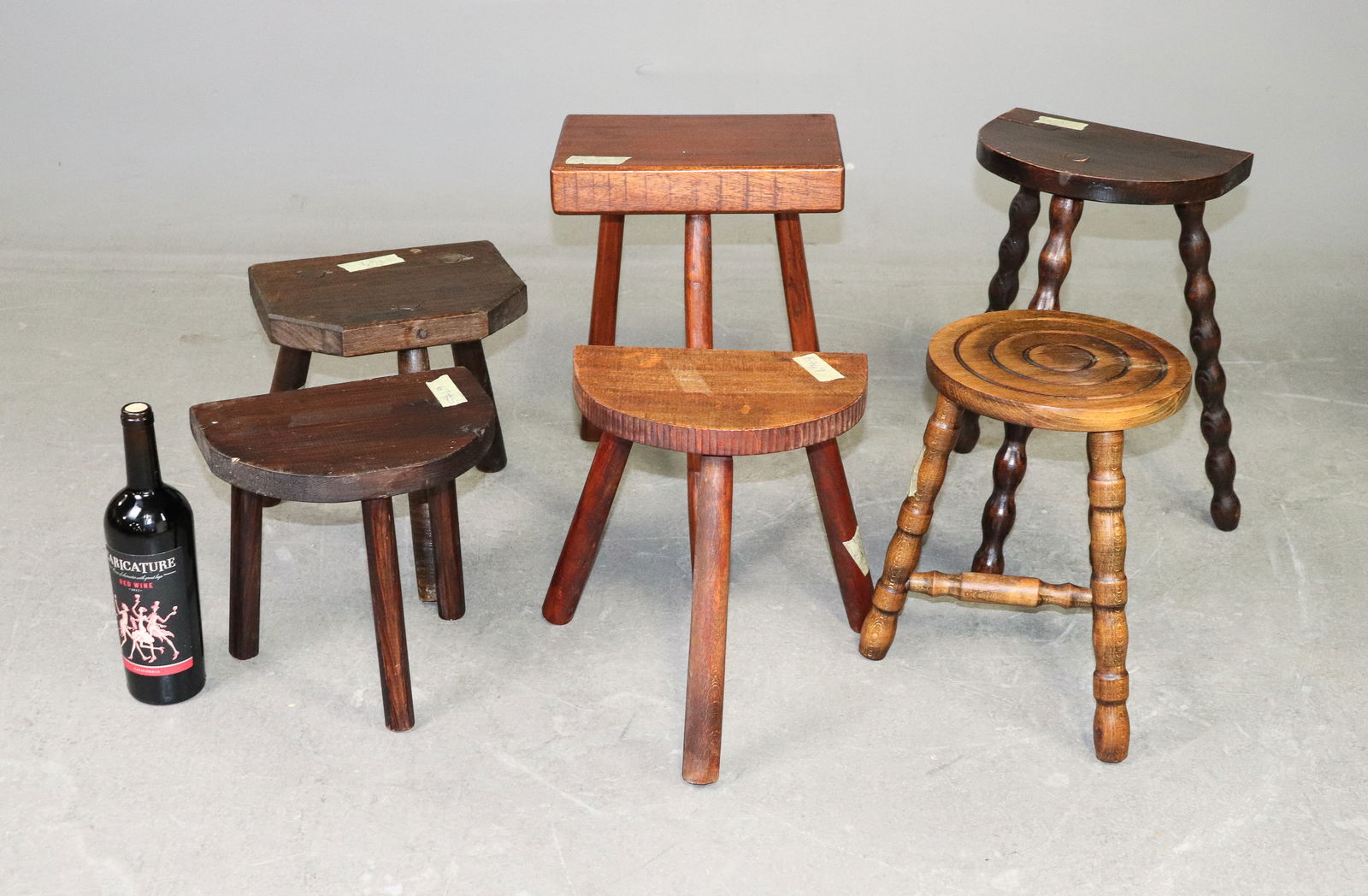 6 Assorted French Milk Stools (1 of 4)