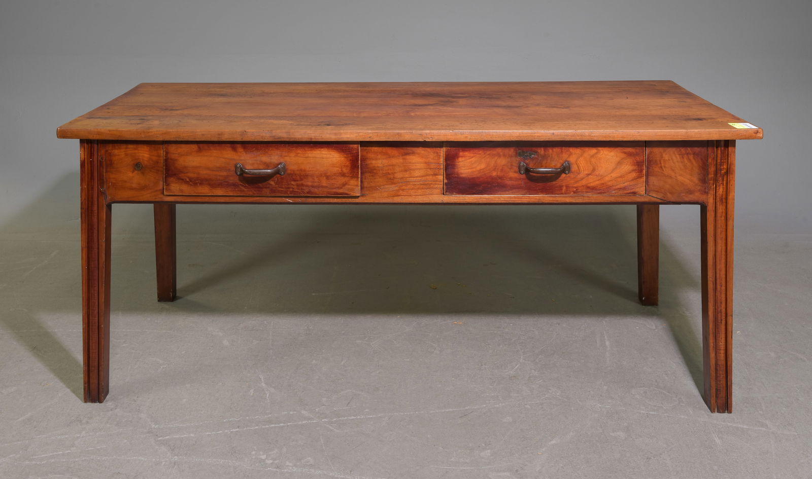 French Two Drawer Cherry Farmhouse Table (1 of 8)