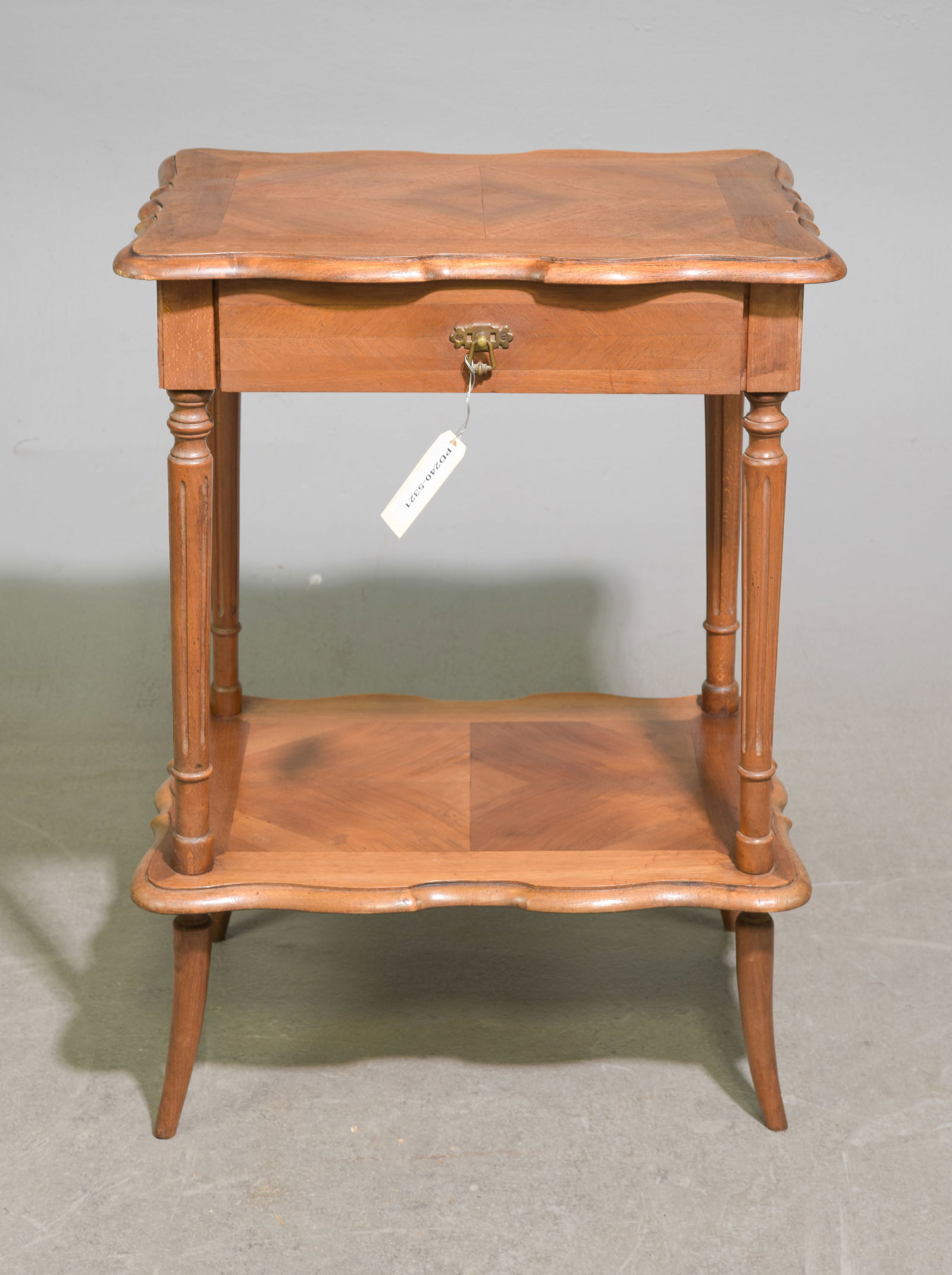 French Walnut Single Drawer Occasional Table (1 of 5)
