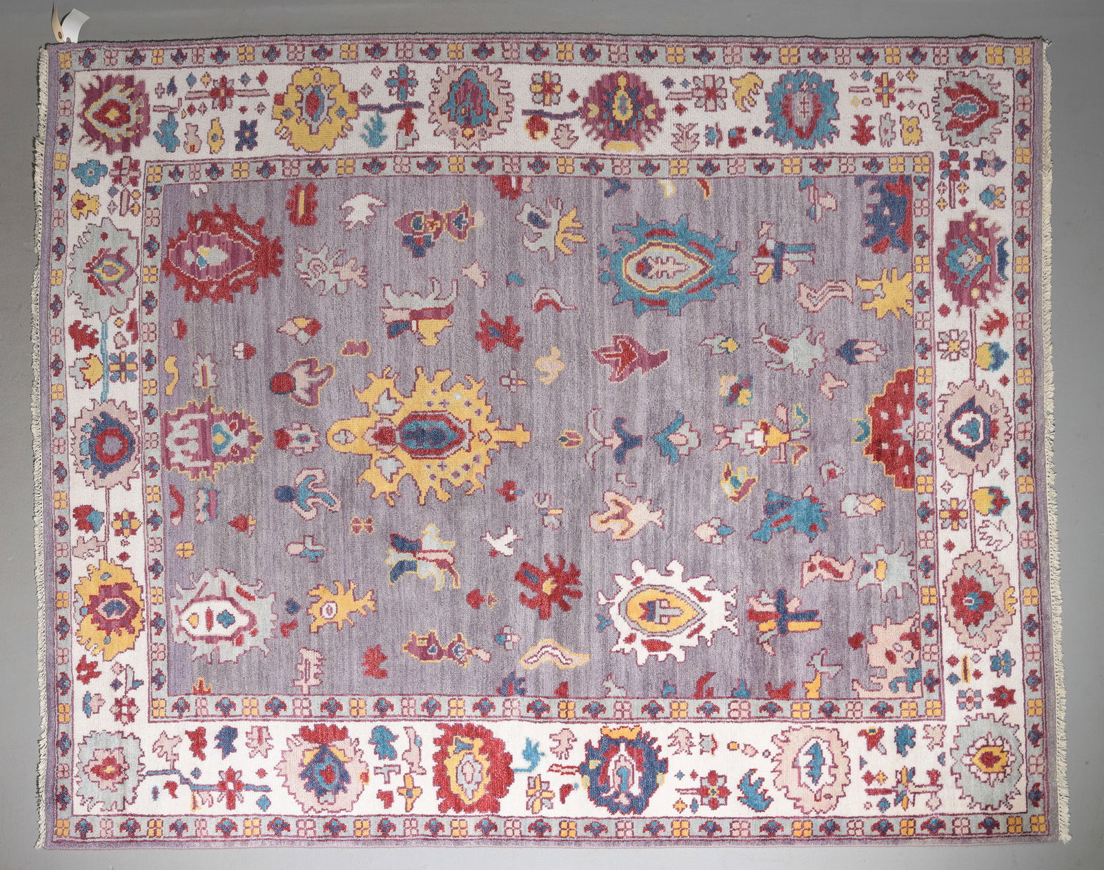 Hand Knotted Oushak Rug - 9'1 x 8' (1 of 4)