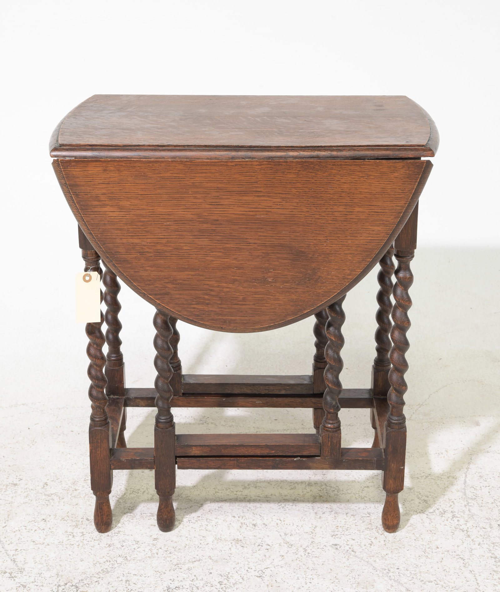 British Oak Barley Twist Drop Leaf Table #2 (1 of 3)