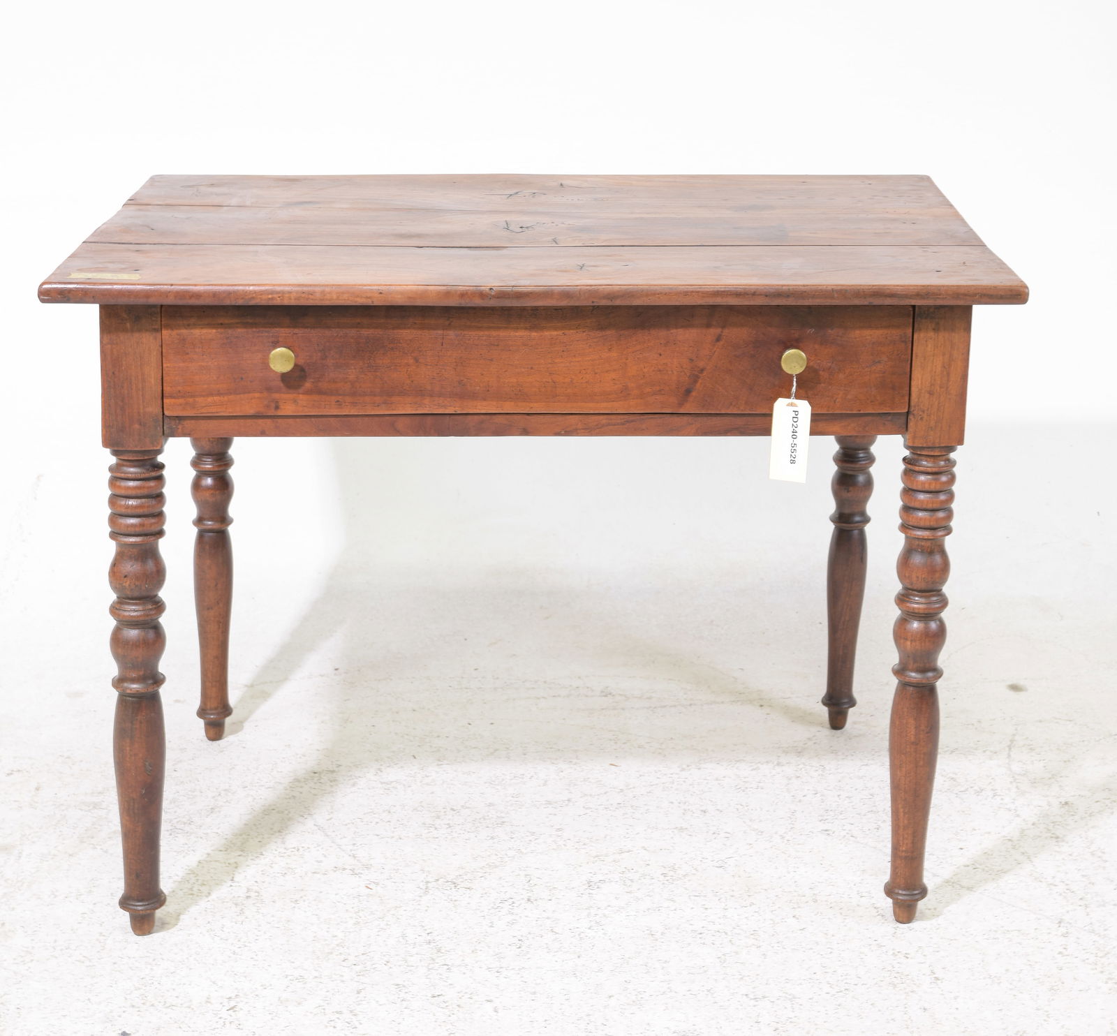 Louis Philippe Style Turned Leg Rustic Table (1 of 4)