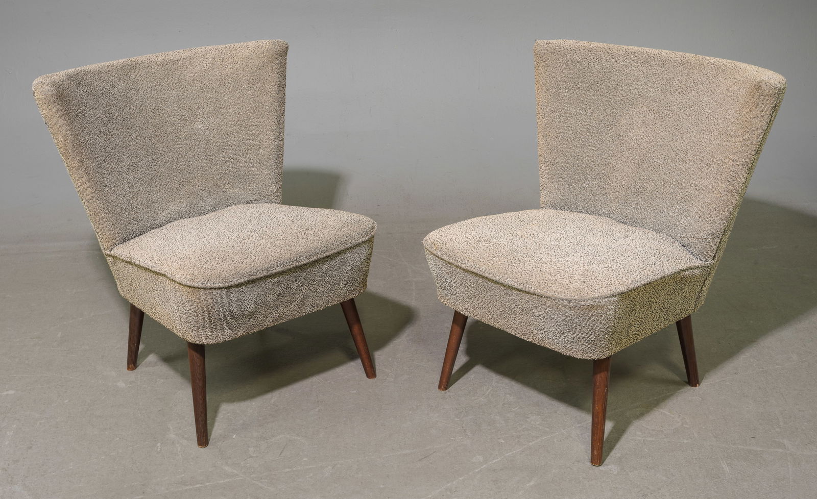 Pair Of French Modern Style Chairs: Pair Of French Modern Style Chairs - 28 in tall x 28 x 19, seat height is 18 in