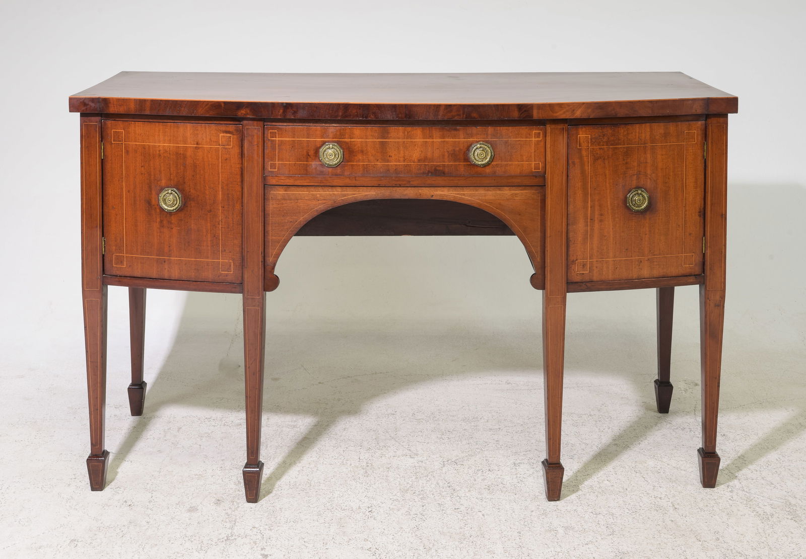 English Mahogany Bowfront Sideboard (1 of 7)
