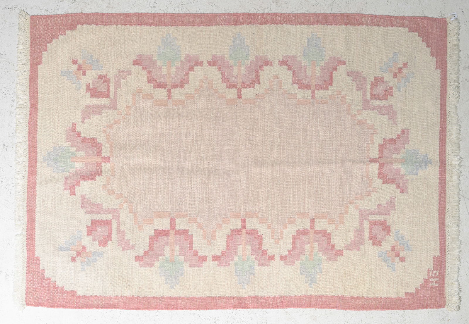 Swedish Rollakan Rug Flatweave Wool - Rug - 6'5 x 4'7 (1 of 3)