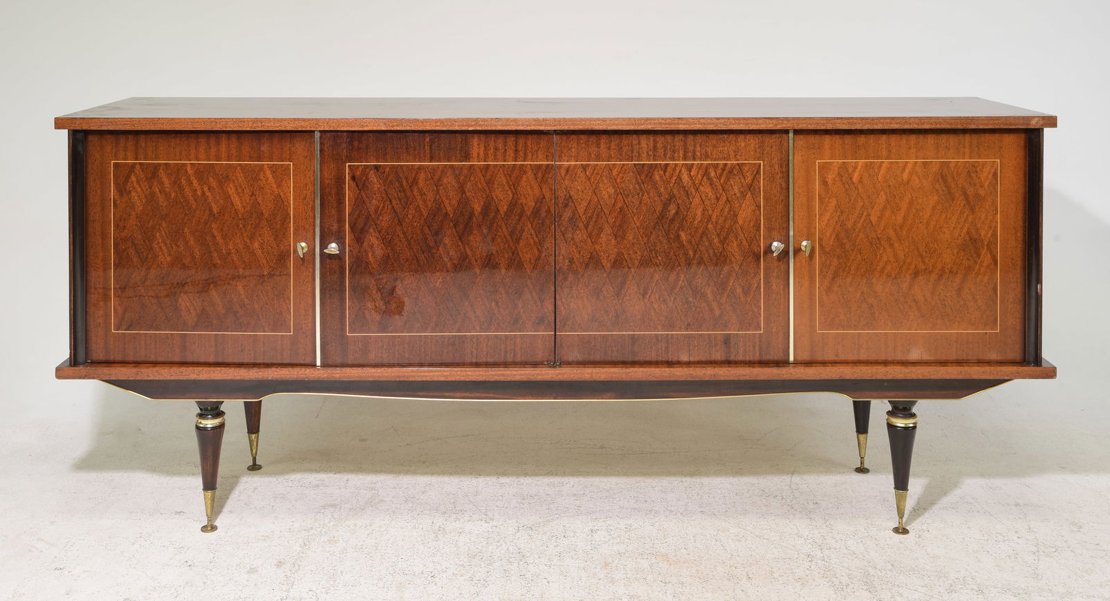 French Modern Four Door Sideboard / Enfilade (1 of 8)