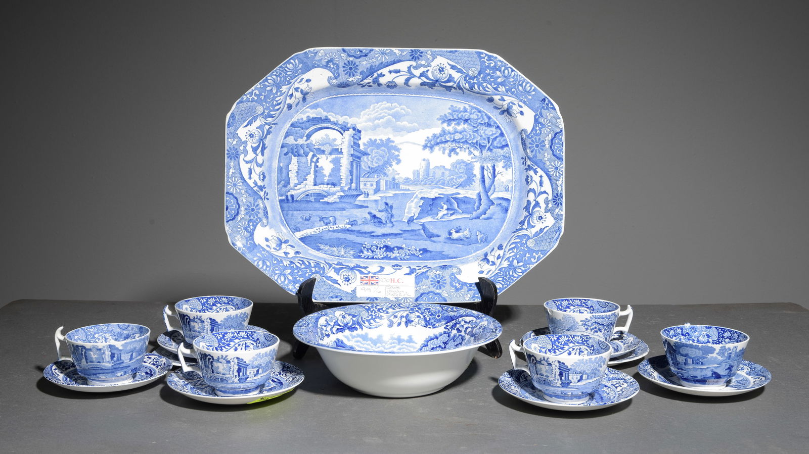 16pcs Assorted Blue & White China (1 of 5)